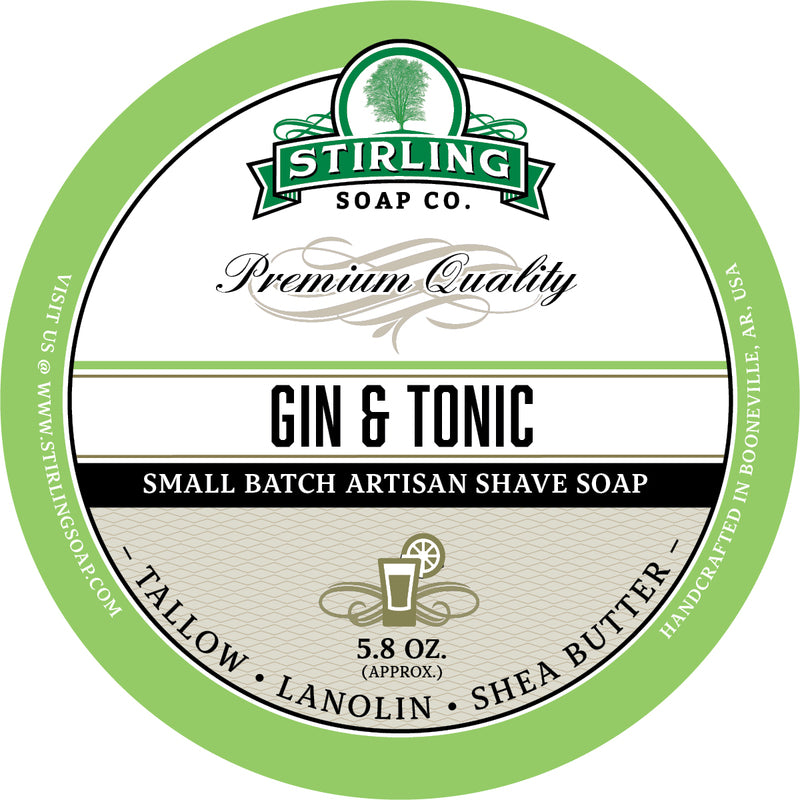 Stirling Shave Soap Gin & Tonic