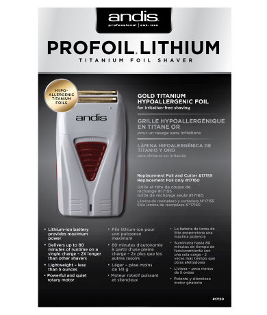 Andis Profoil Lithium Shaver