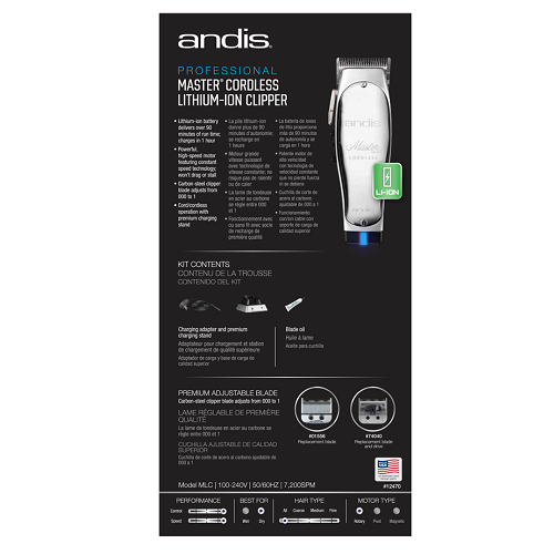 Andis Master Cordless Lithium-Ion Clipper