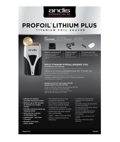 Andis Profoil Lithium Plus Shaver