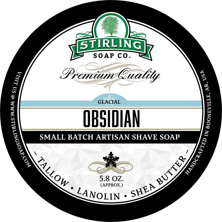 Stirling Shave Soap Obsidian