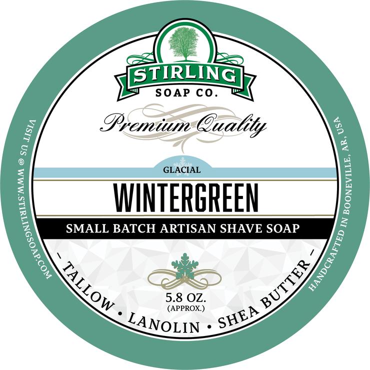 Stirling Shave Soap Glacial, Wintergreen