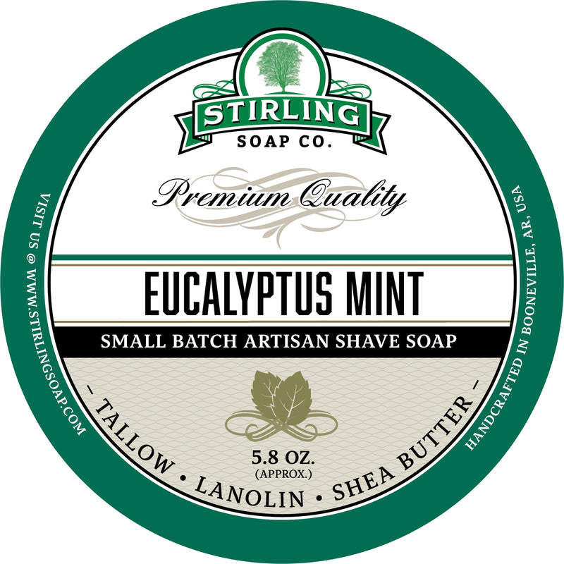 Stirling Shave Soap Eucalyptus Mint