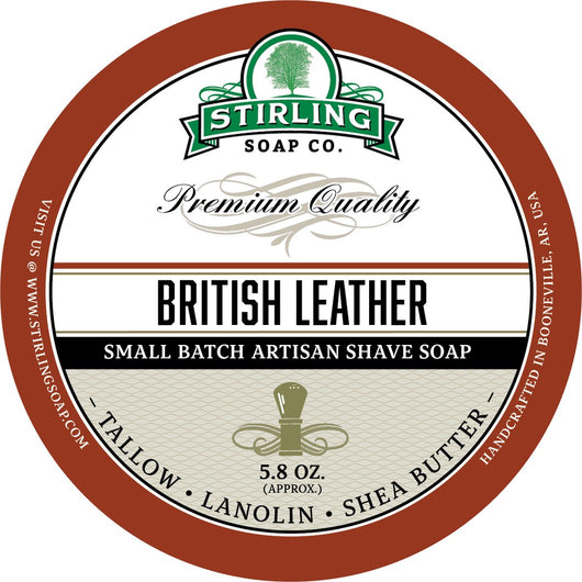 Stirling Shave Soap British Leather