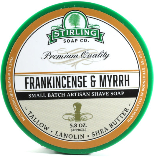 Stirling Shave Soap Frankincense & Myrrh