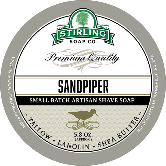 Stirling Shave Soap Sandpiper