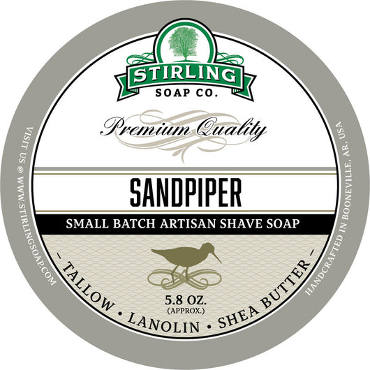 Stirling Shave Soap Sandpiper