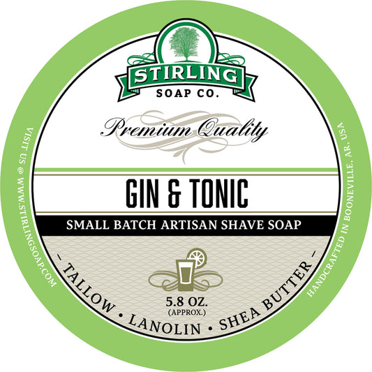 Stirling Shave Soap Gin & Tonic
