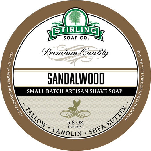 Stirling Shave Soap Sandalwood
