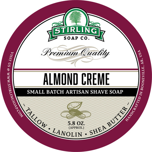 Stirling Shave Soap Almond Creme