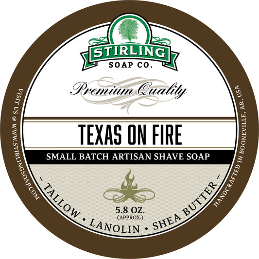 Stirling Shave Soap Texas on Fire