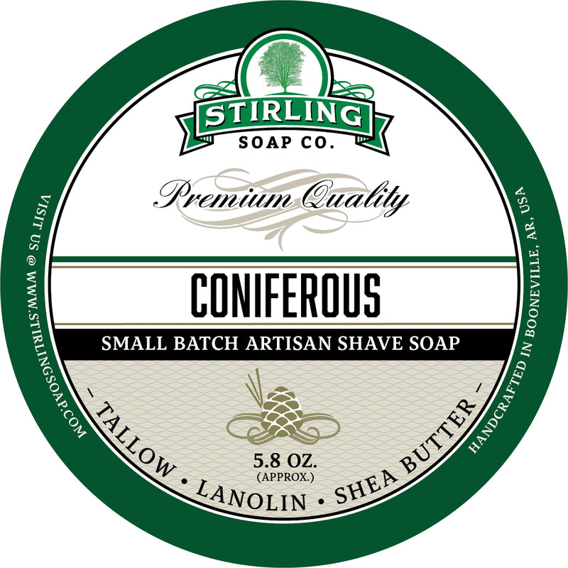 Stirling Shave Soap Coniferous