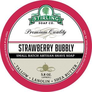 Stirling Shave Soap Strawberry Bubbly