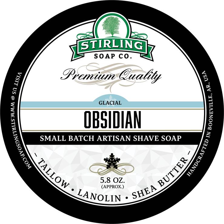 Stirling Shave Soap Obsidian