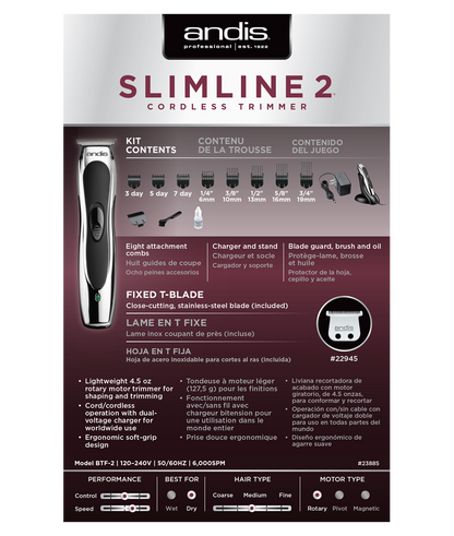 Andis Slimline 2 T-Blade Trimmer