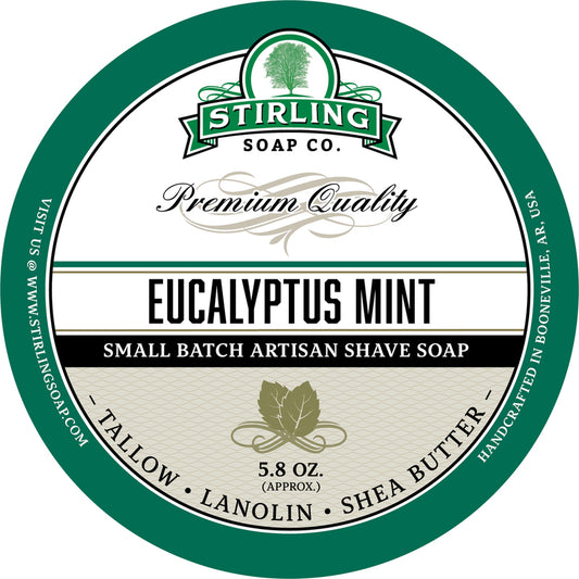 Stirling Shave Soap Eucalyptus Mint