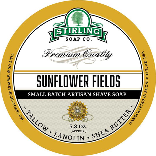 Stirling Shave Soap Sunflower Fields